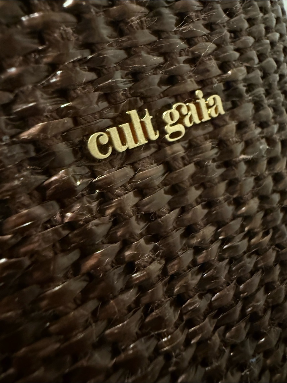 Cult Gaia Large Banu Bamboo Top Handle Bag in Cocoa - Picture 4 of 10
